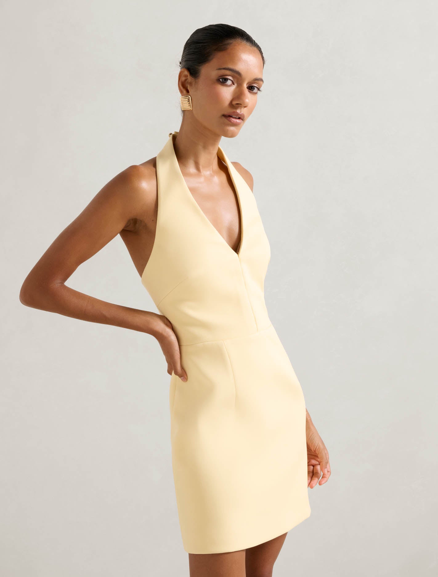 Ricki Petite Halter Hook and Eye Mini Spring Daffodil