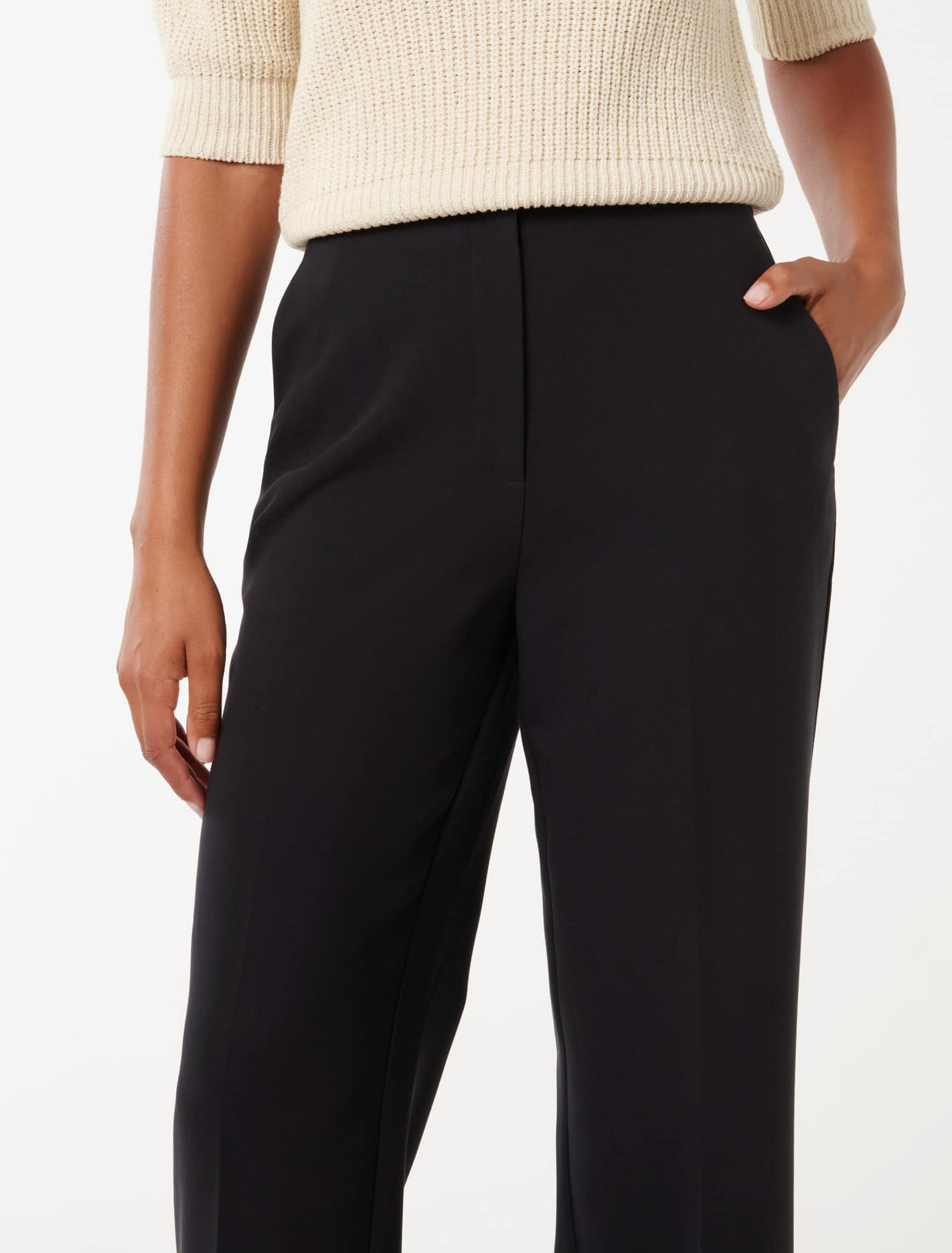 Fiora Straight-Leg Pants Navy