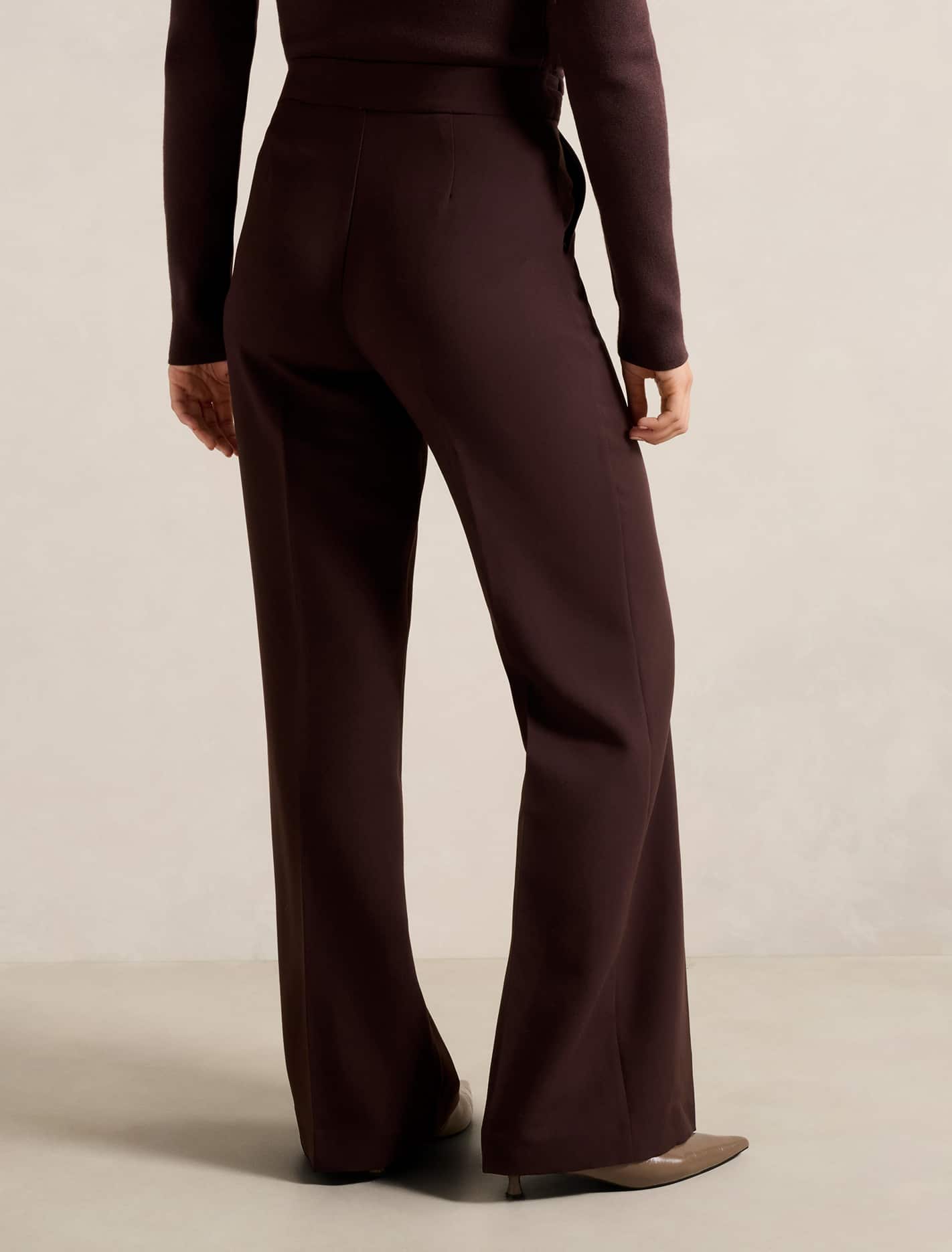 Marissa Wide-Leg Pants Rich Chocolate