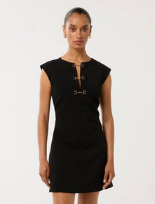Clover Petite Snaffle Mini Dress Black