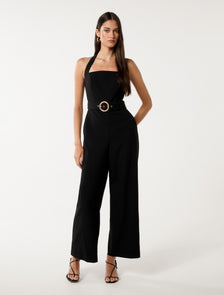 Remmie Halter Jumpsuit Black