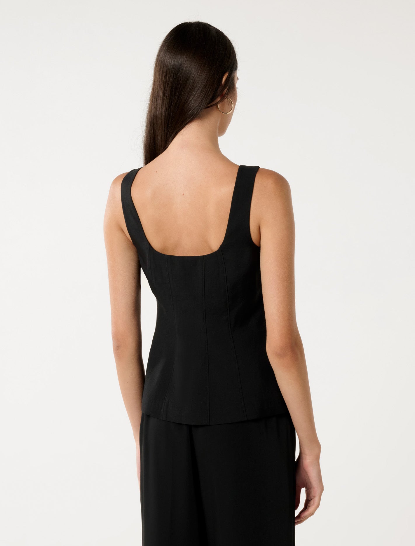 Collins Double Zip Tank Black