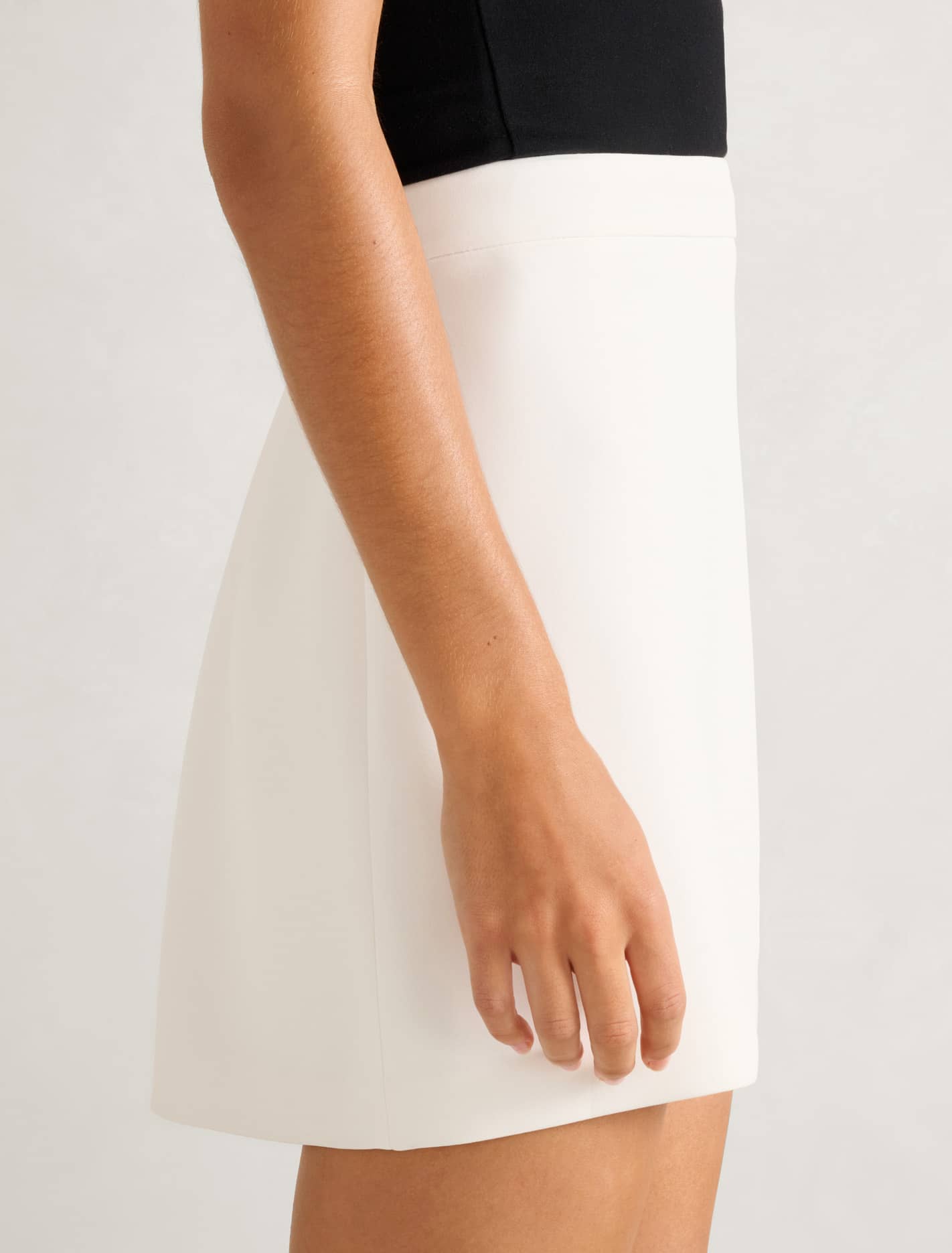 Azura A-Line Mini Skirt Porcelain