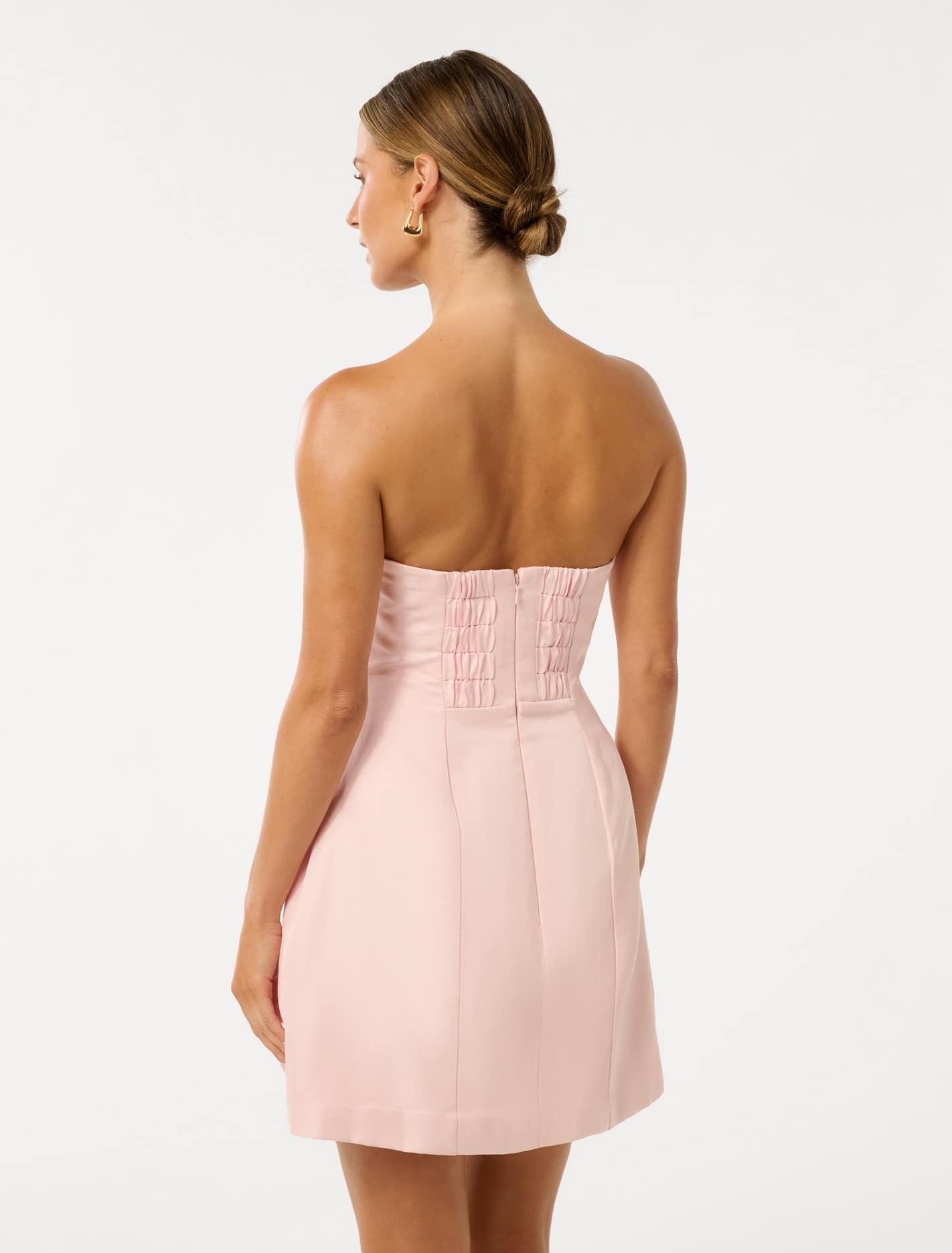Shayla Petite Strapless Mini Dress Ballet Slipper