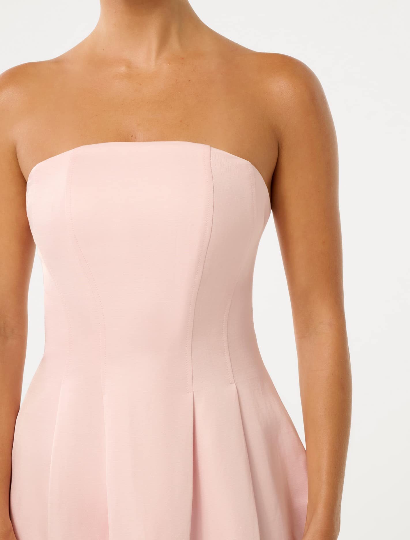 Shayla Petite Strapless Mini Dress Ballet Slipper