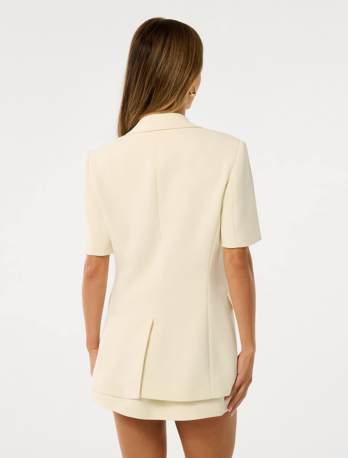 Azura Petite Short Sleeve Jacket Butter Cream Co ord