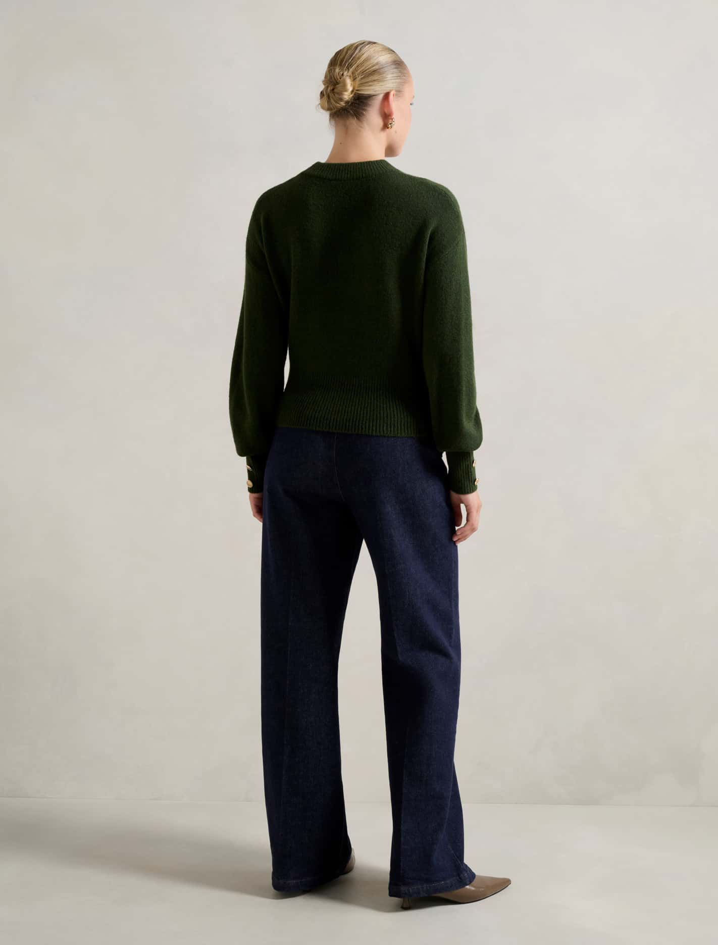 Millie Crew Neck Sweater Green Ivy