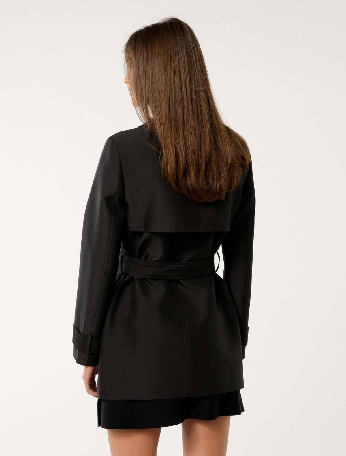 Stella Structured Trench Coat Black