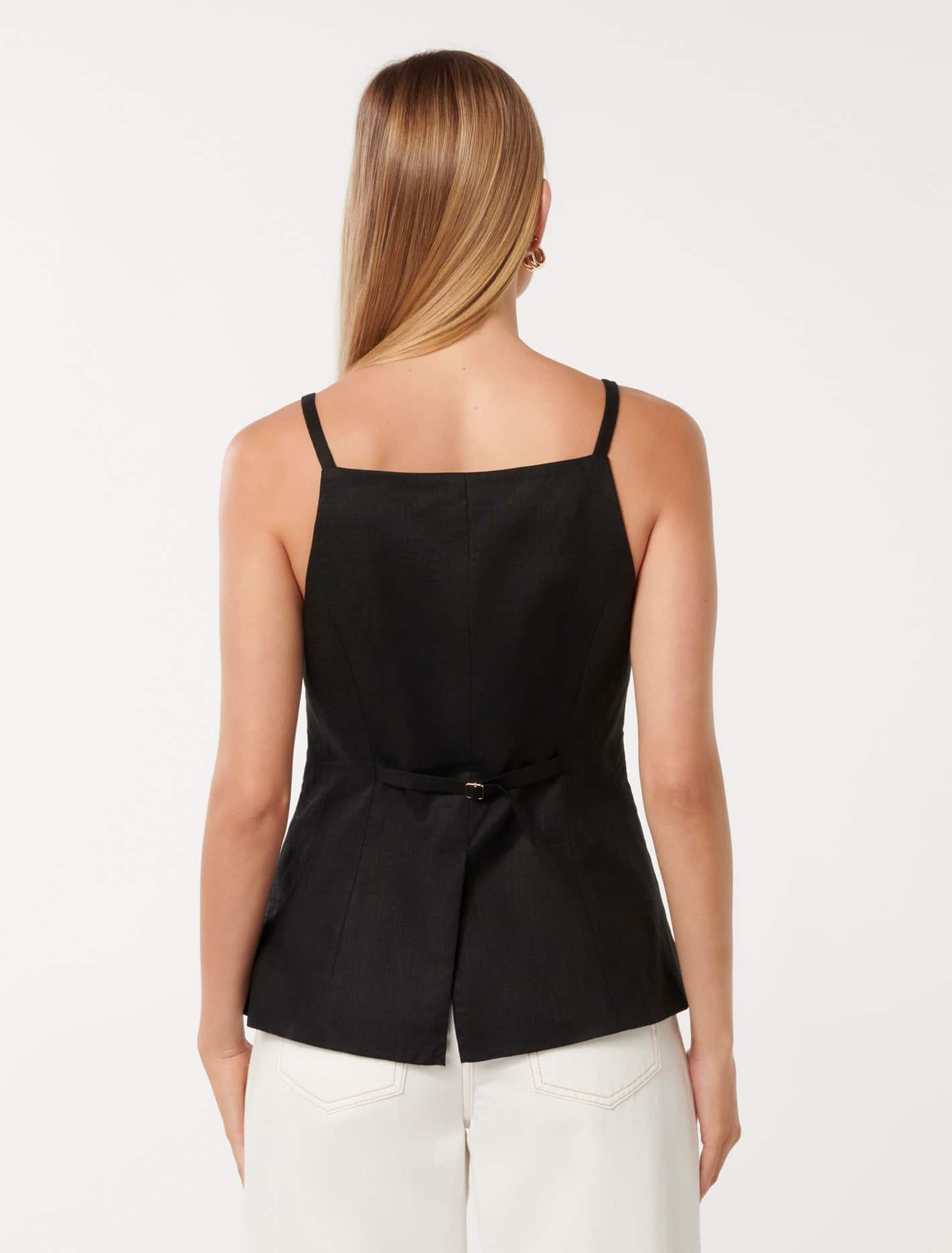 Ronnie High Neck Waistcoat Black