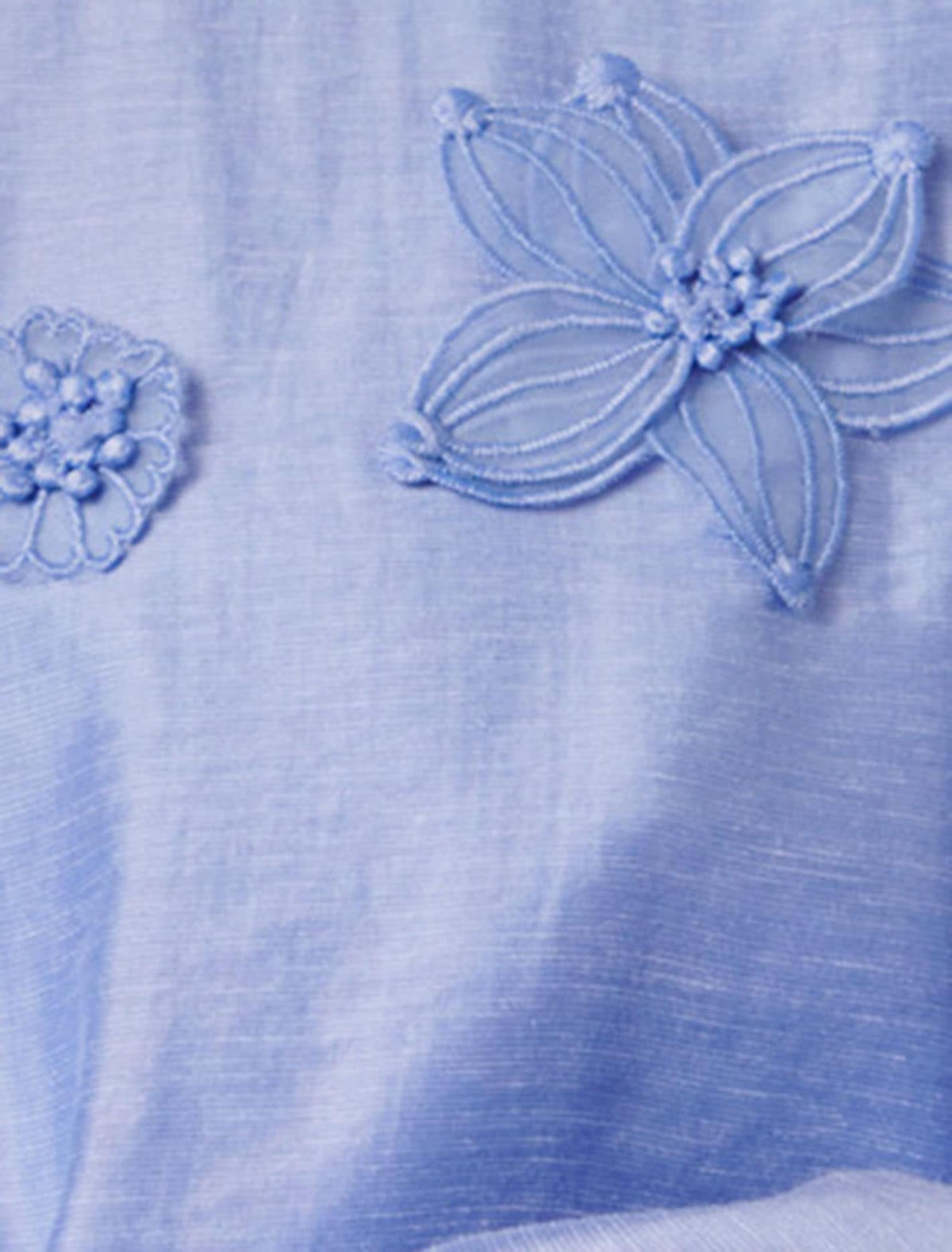 Indigo Applique Blouse Hydrangea