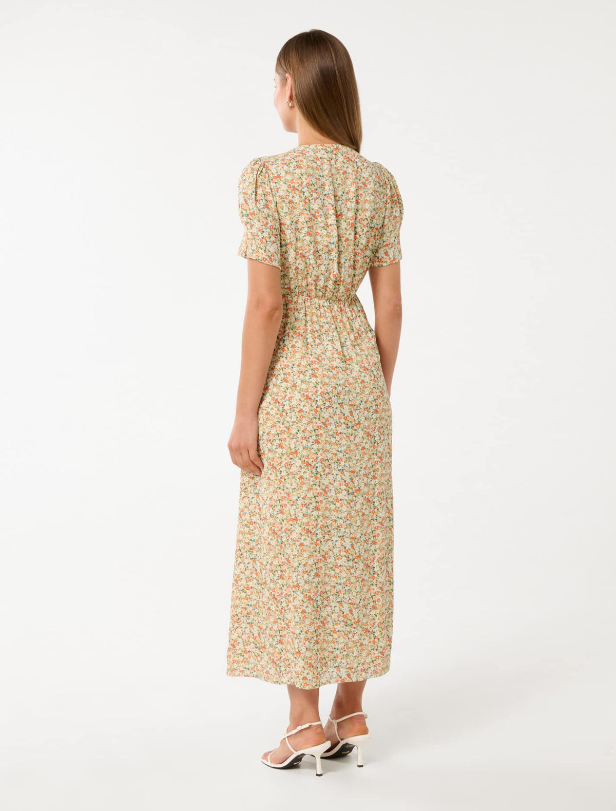 Safira Printed Midi Sun Dress Avenue Ditsy