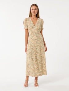 Safira Printed Midi Sun Dress Avenue Ditsy