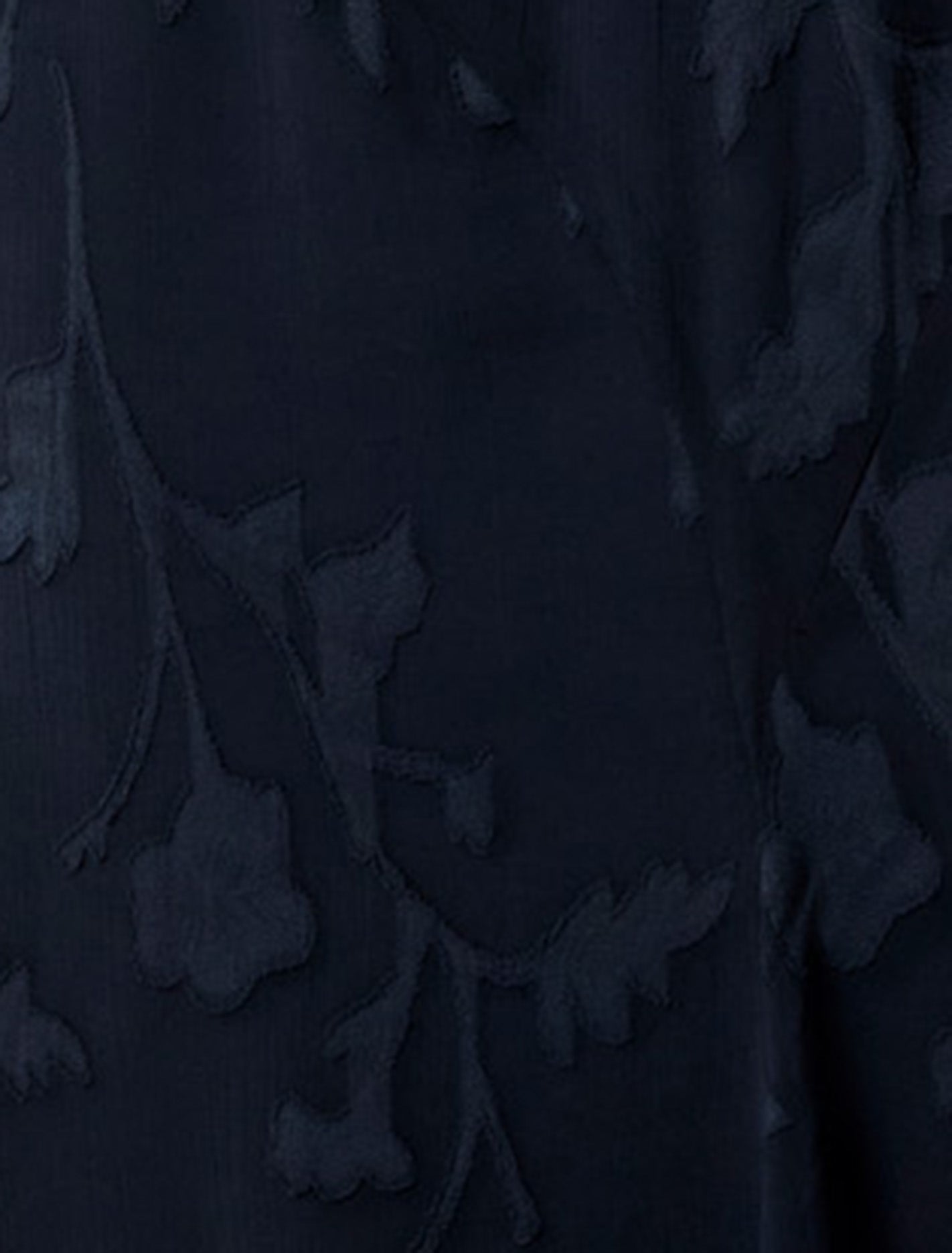 Solange Long-Sleeve Burnout Midi Dress Navy
