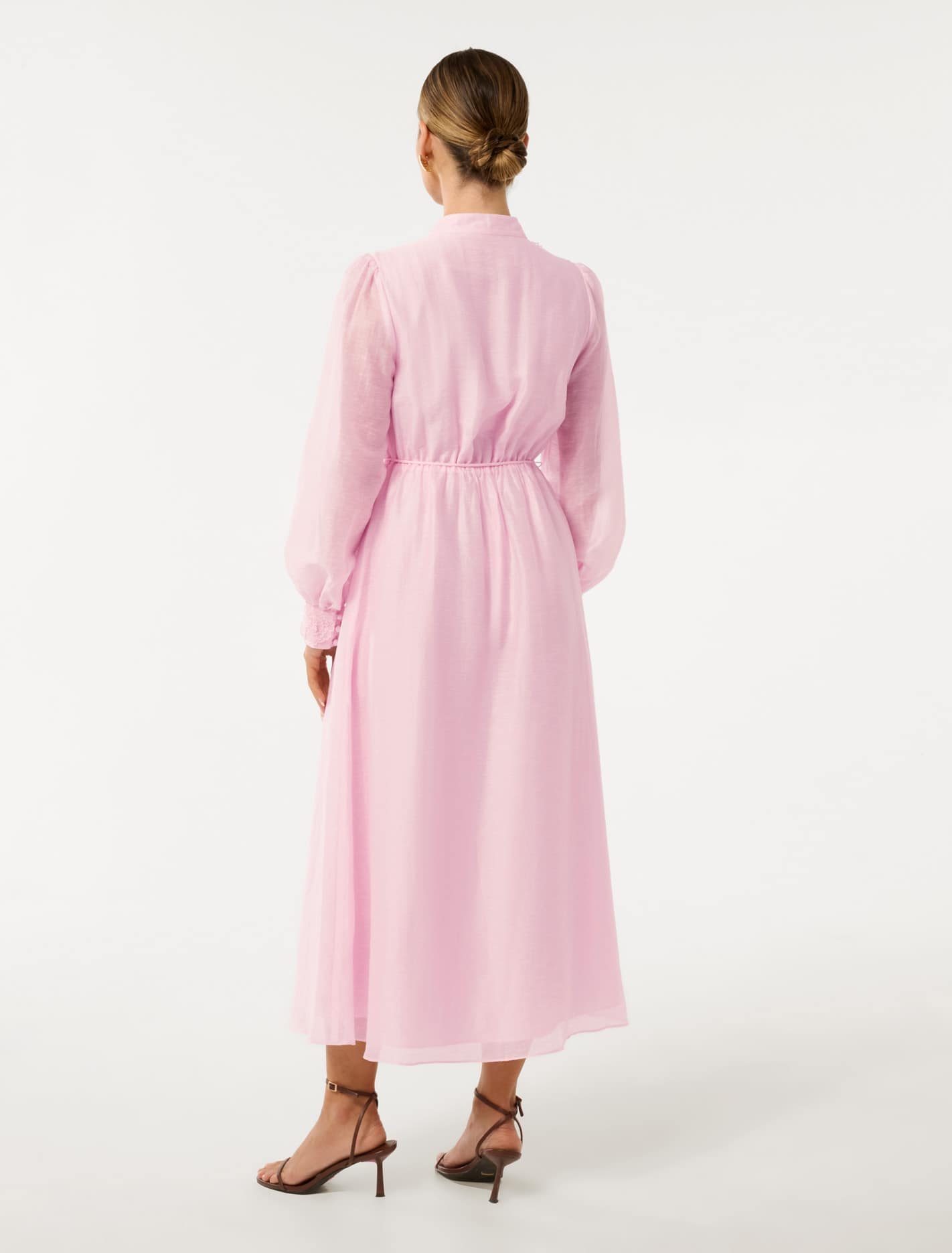 Yasmin Petite Floral Detail Midi Dress Festival Bloom
