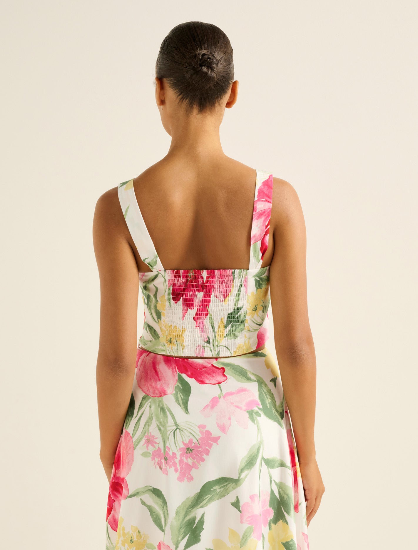 Talia Twist Front Bustier Top Lyell Floral Co-ord