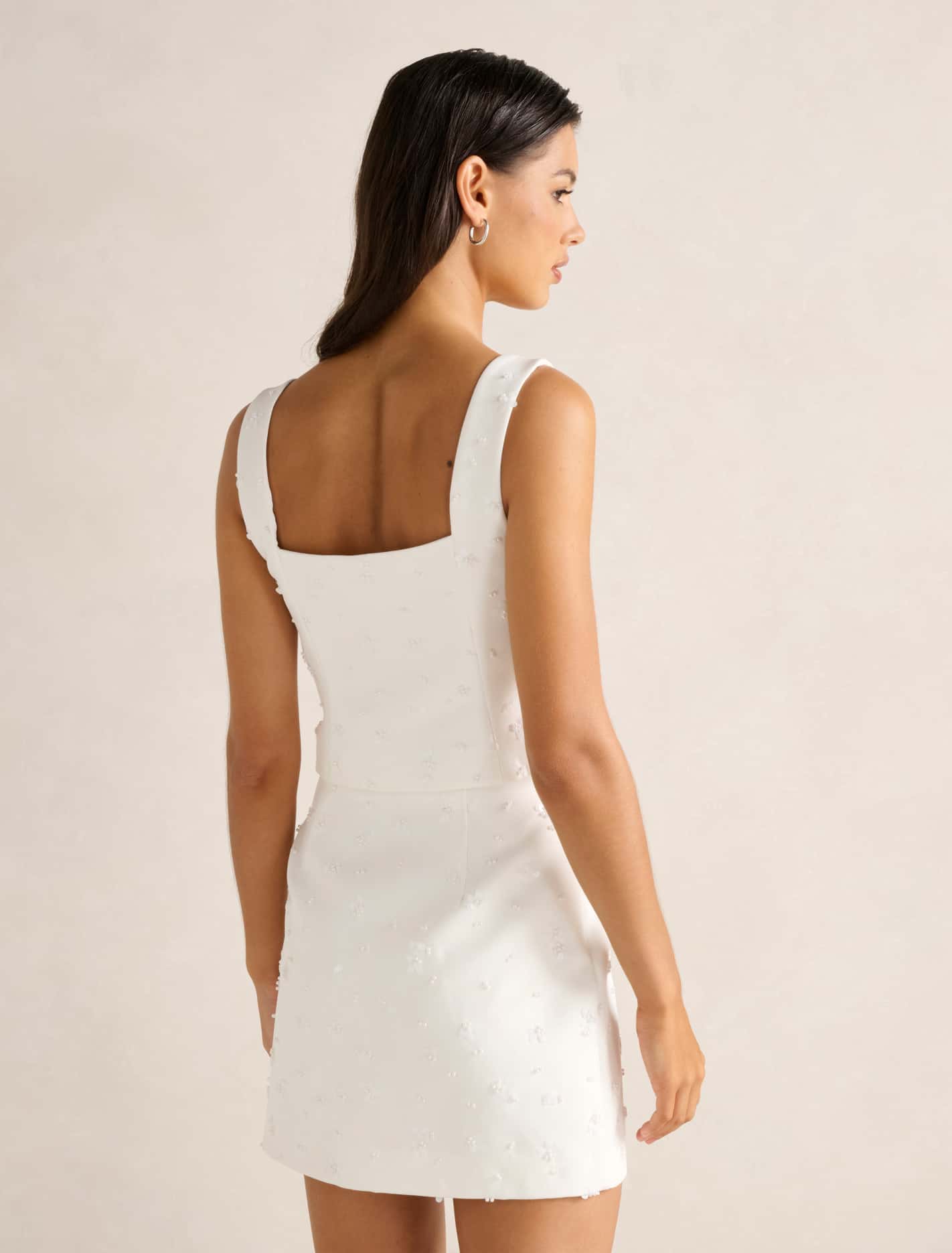 Margot Embellished Top Porcelain Co-Ord