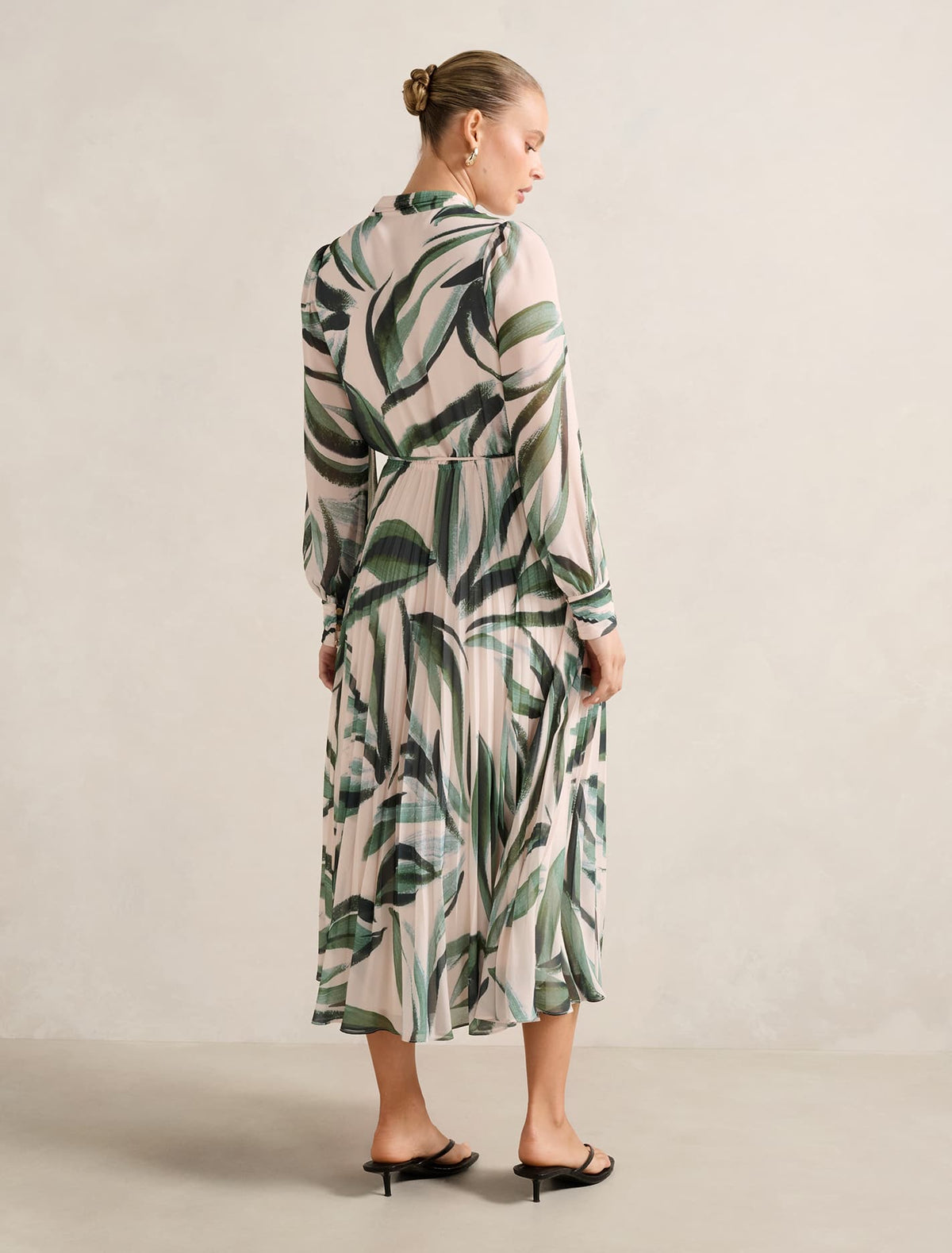 Annabel Button-Through Midi Dress Ionia Abstract