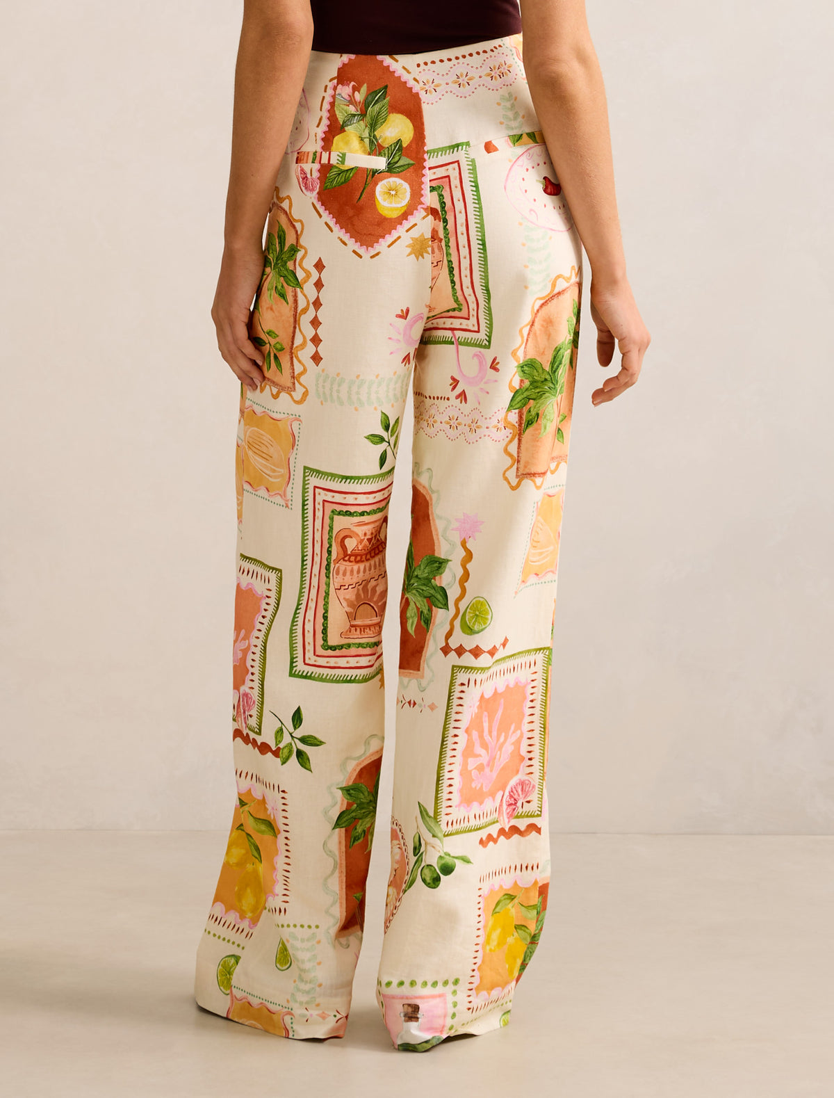 Ola Linen Wide Leg Pants Almada Co-ord