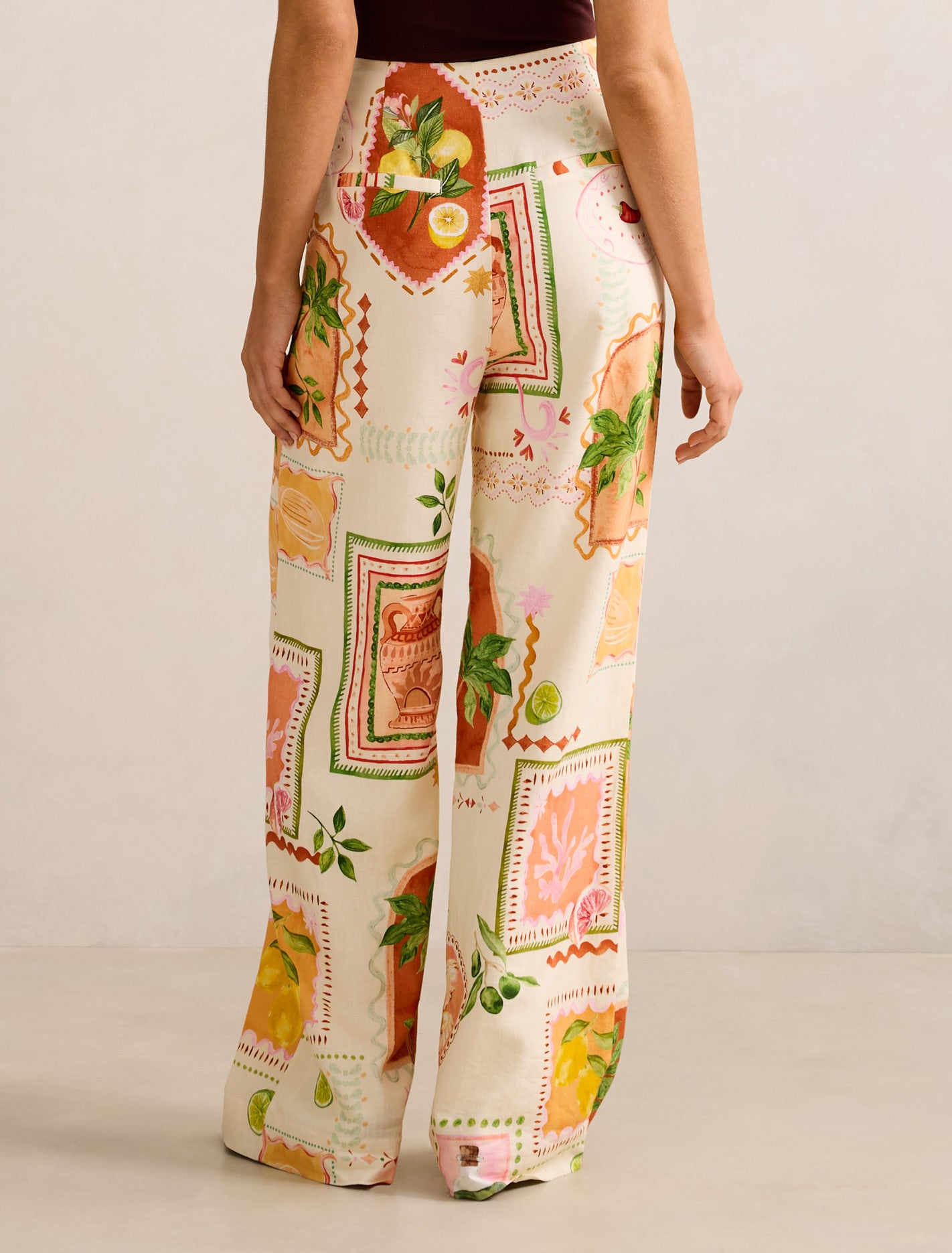 Ola Linen Wide Leg Pants Almada Co-ord