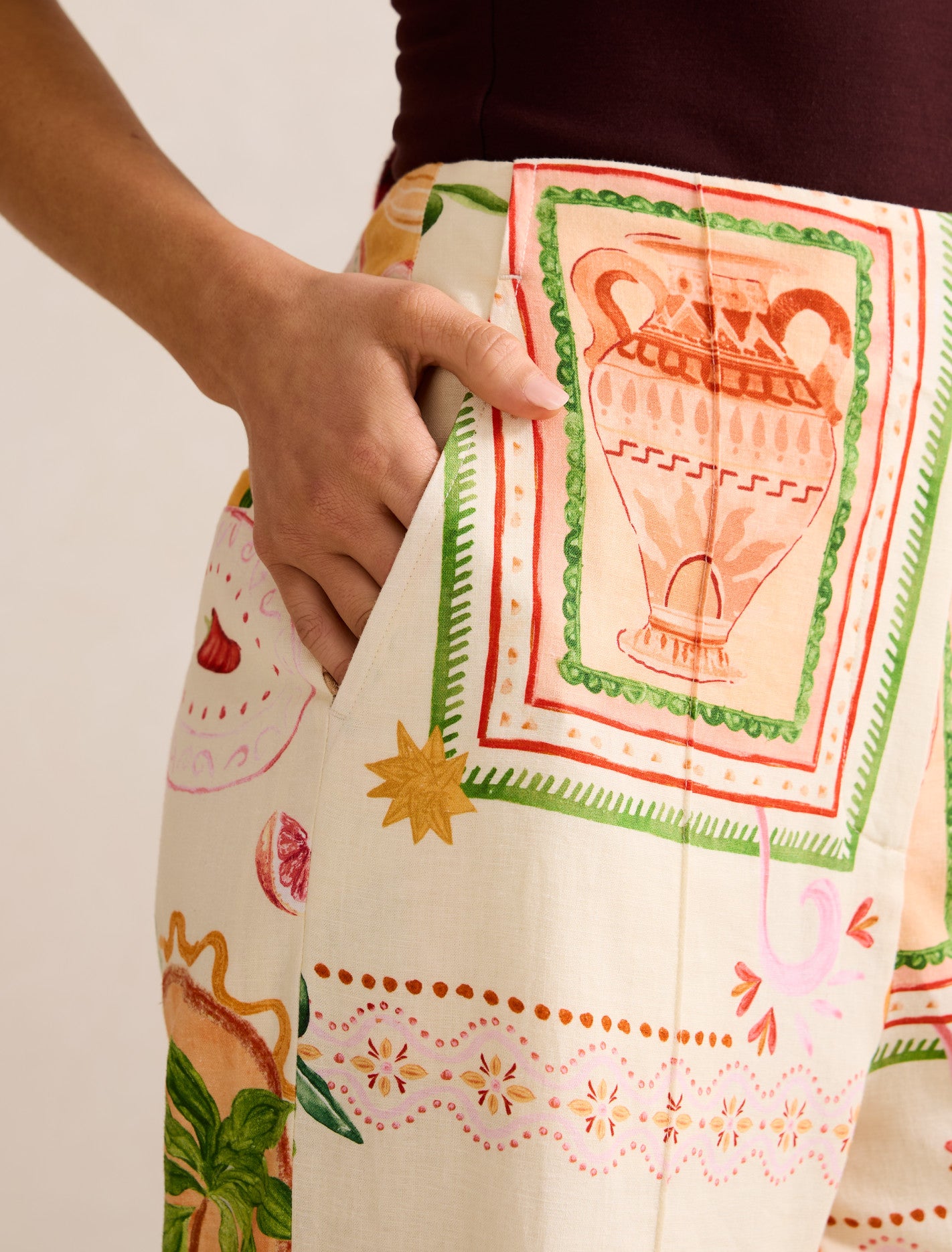 Ola Linen Wide Leg Pants Almada Co-ord