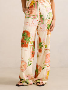 Ola Linen Wide Leg Pants Almada Co-ord