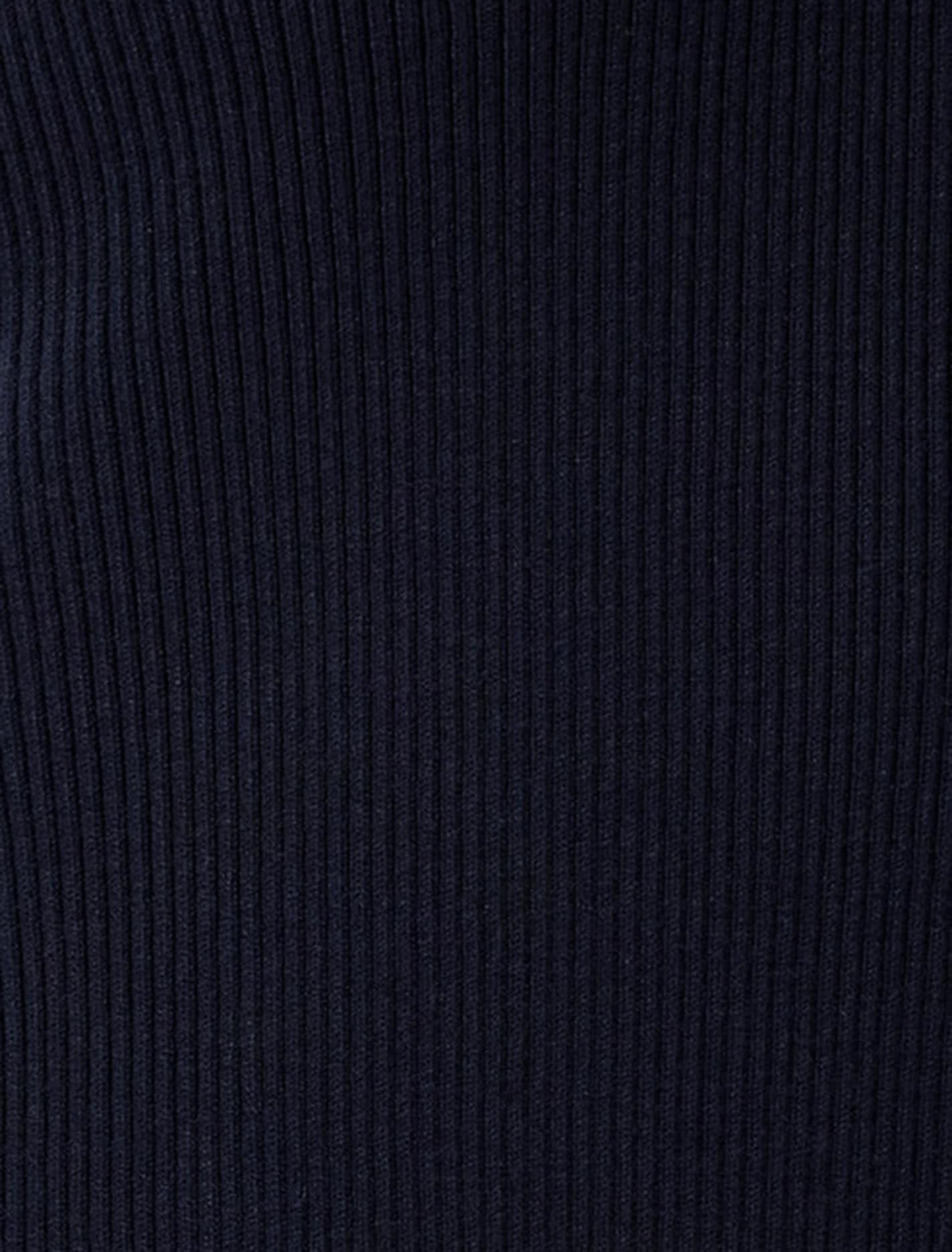 Kerry Petite Contrast Knit Mini Dress Navy/ Cream