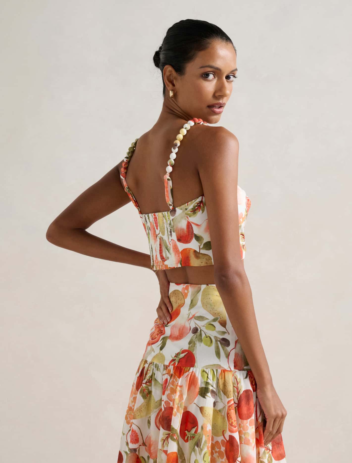 Flore Petite Printed Top Garden Co-ord