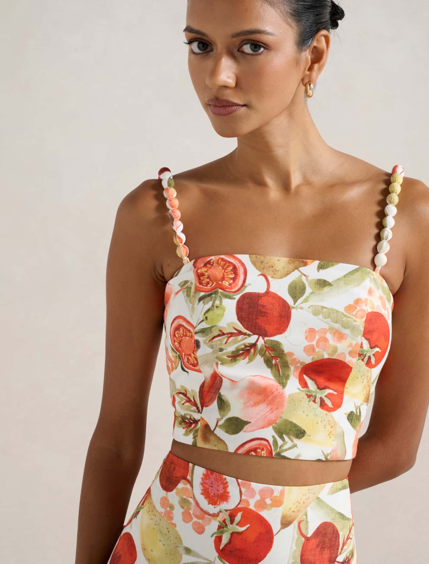 Flore Petite Printed Top Garden Co-ord