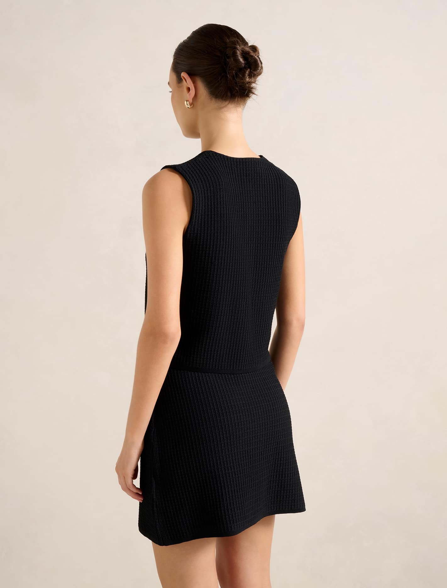 Elyse Knitted Tank Black