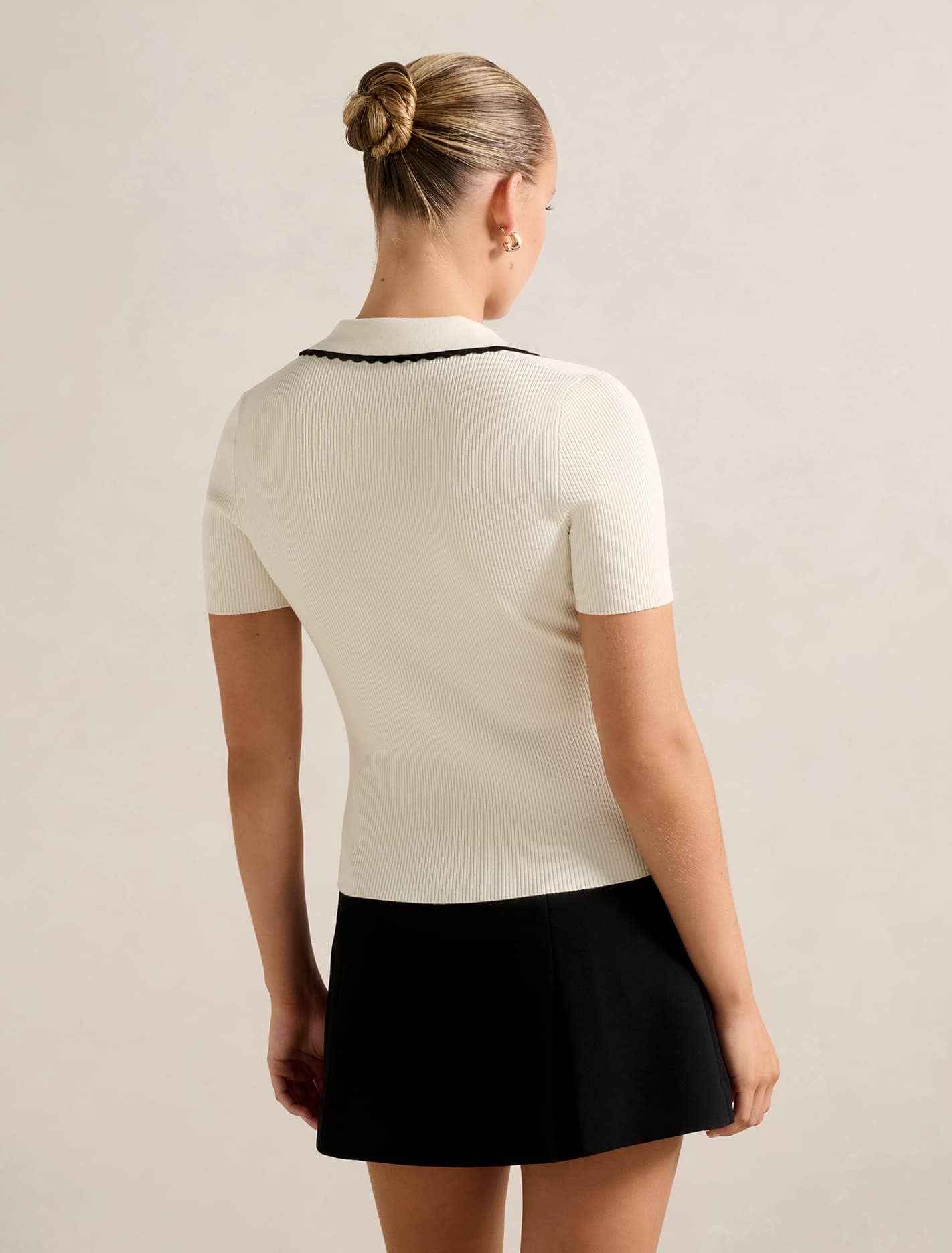 Reagan Contrast Trim Polo Mono