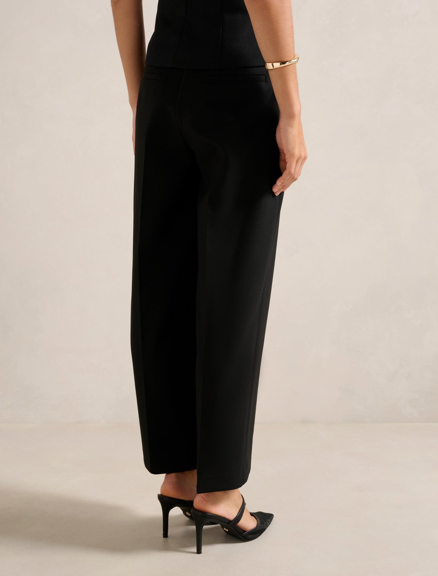 Felicity Barrel Leg Pants Black