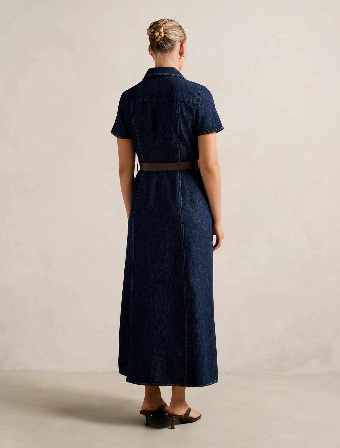 Lucy Denim Dress Dark Wash