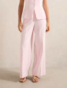 Lee Wide Leg Pants Cherry Blossom Suit
