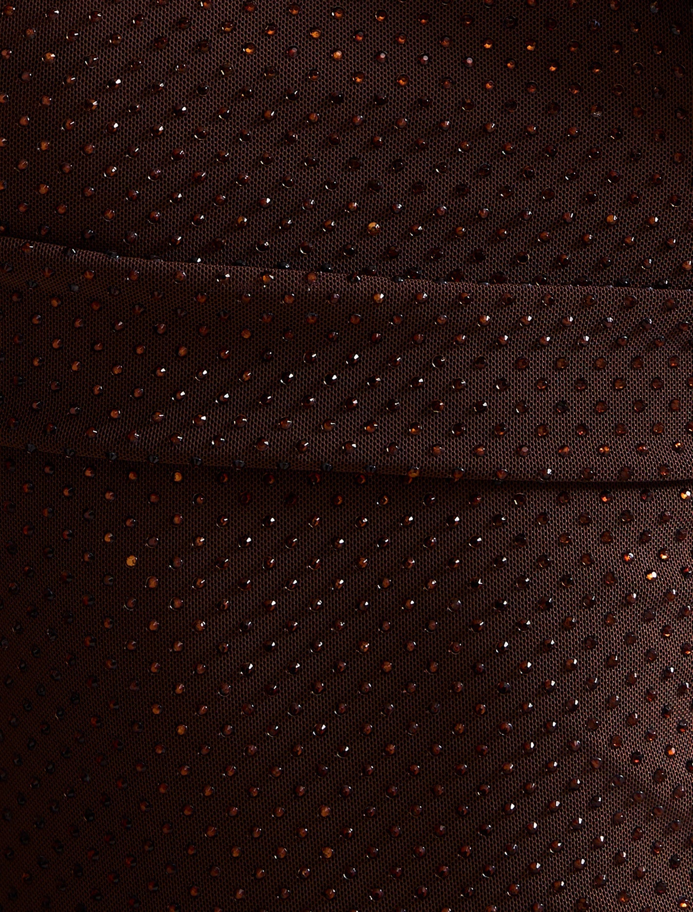 Effie Bardot Heatseal Maxi Dress Chocolate