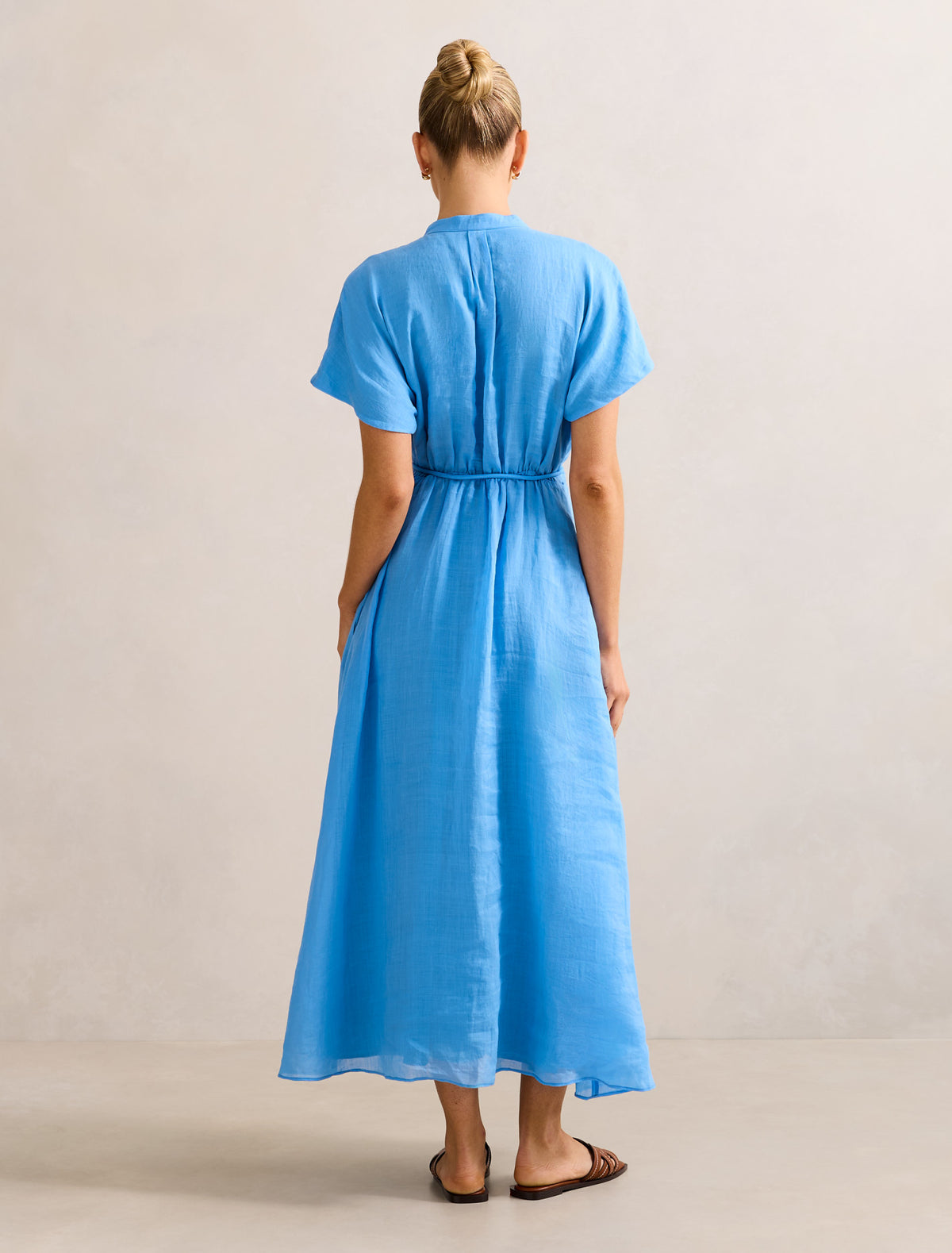 Jemma Shirt Midi Dress Bluebird