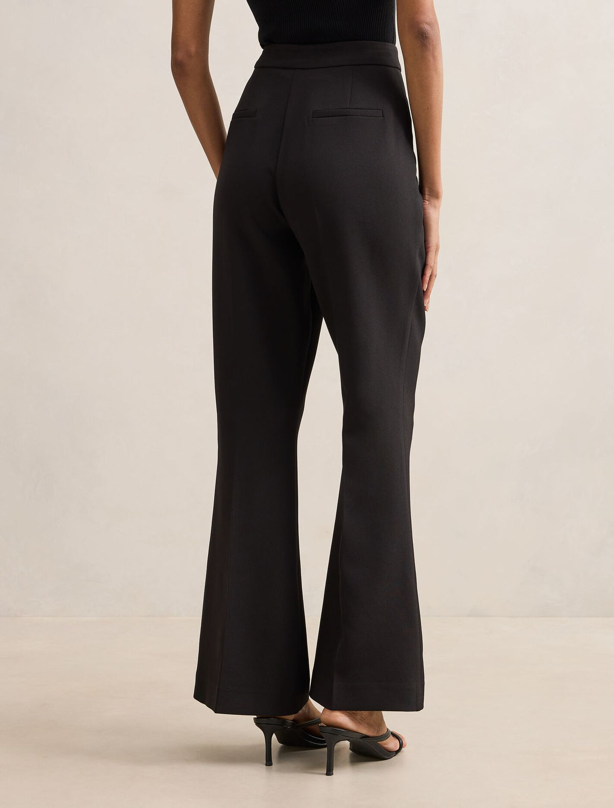 Faith Petite Flare Pant Black
