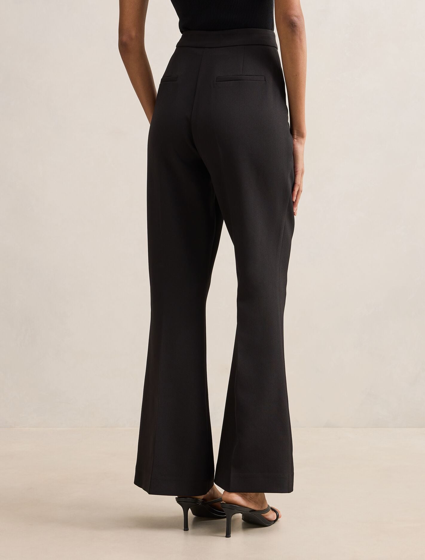 Faith Petite Flare Pant Black