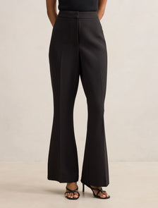 Faith Petite Flare Pant Black