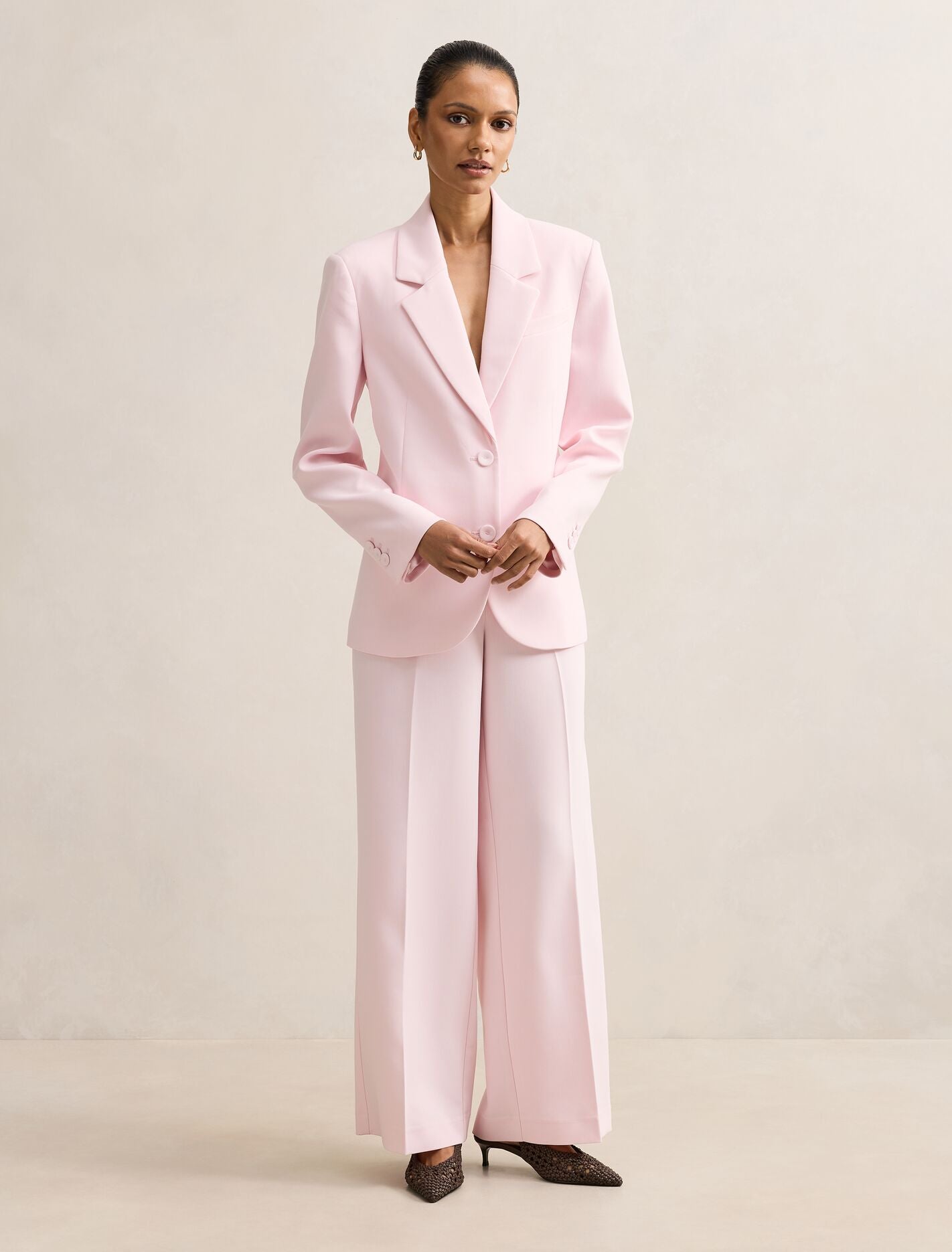 Veda Petite Single Breasted Blazer Cherry Blossom Suit