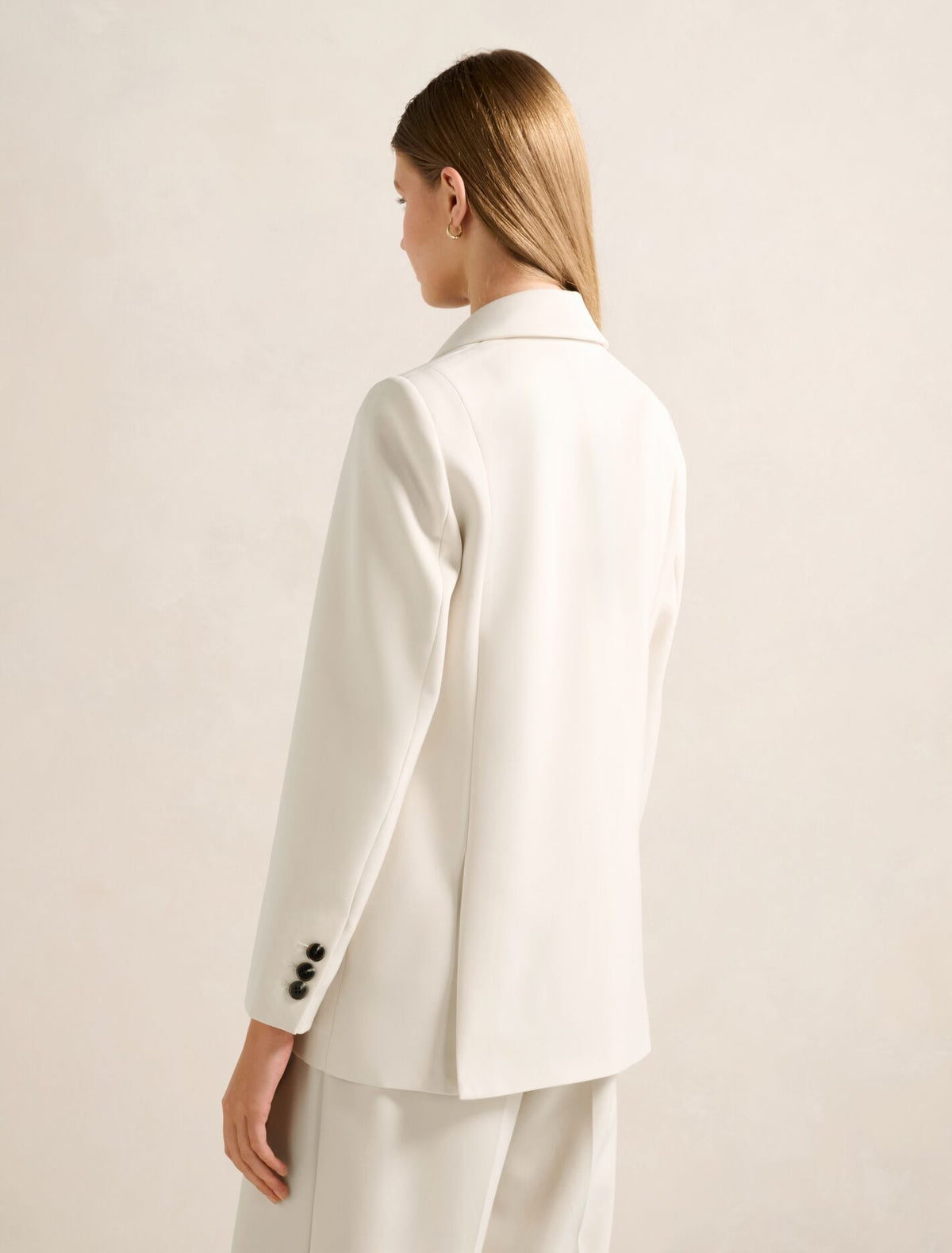 Oaklyn Single Breasted Blazer Oat Milk Suit