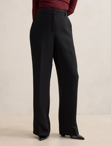 Dahlia Petite Straight Leg Pant Black