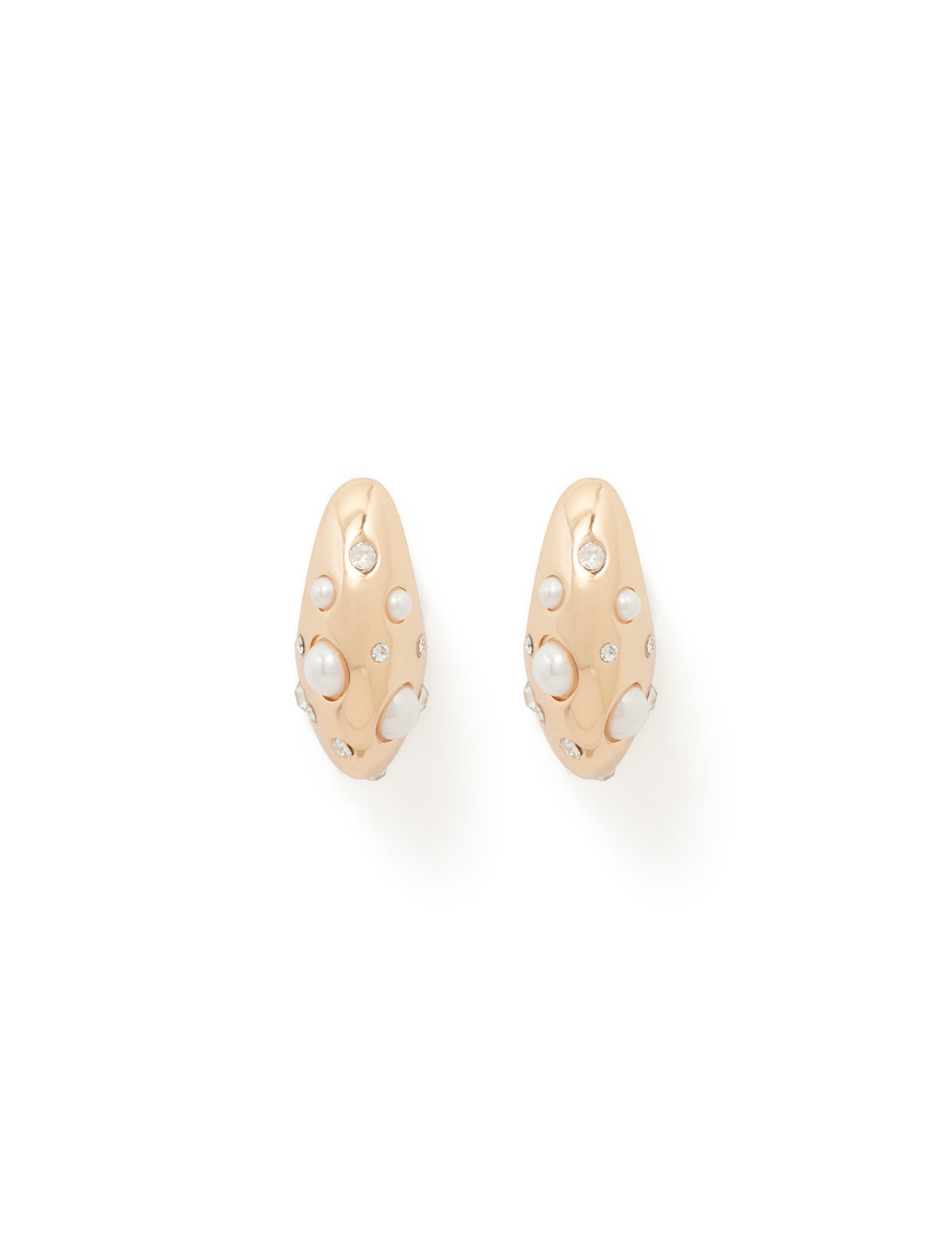 Signature Peta Cluster Earring Gold_mannequin