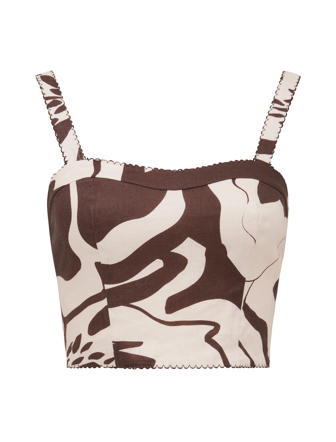 Patricia Printed Linen Top