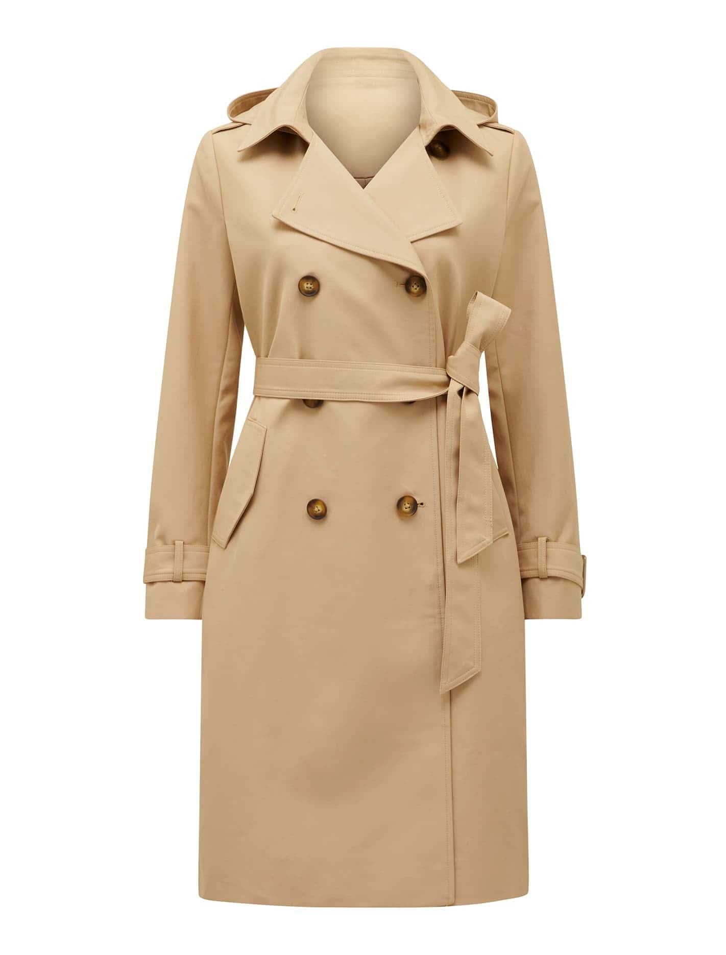 Maggie Petite Water Resistant Trench