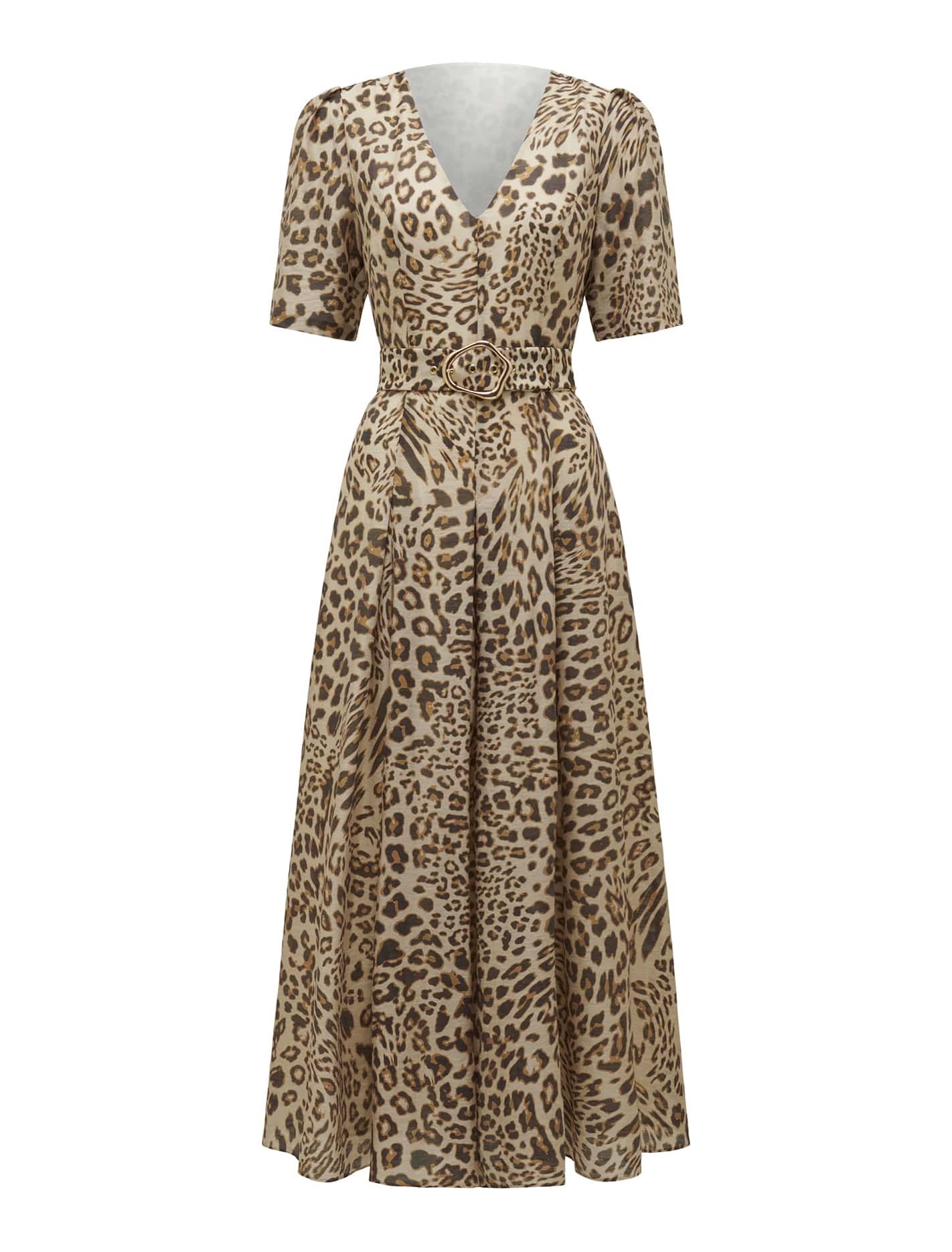 Melinda Belted Midi Dress