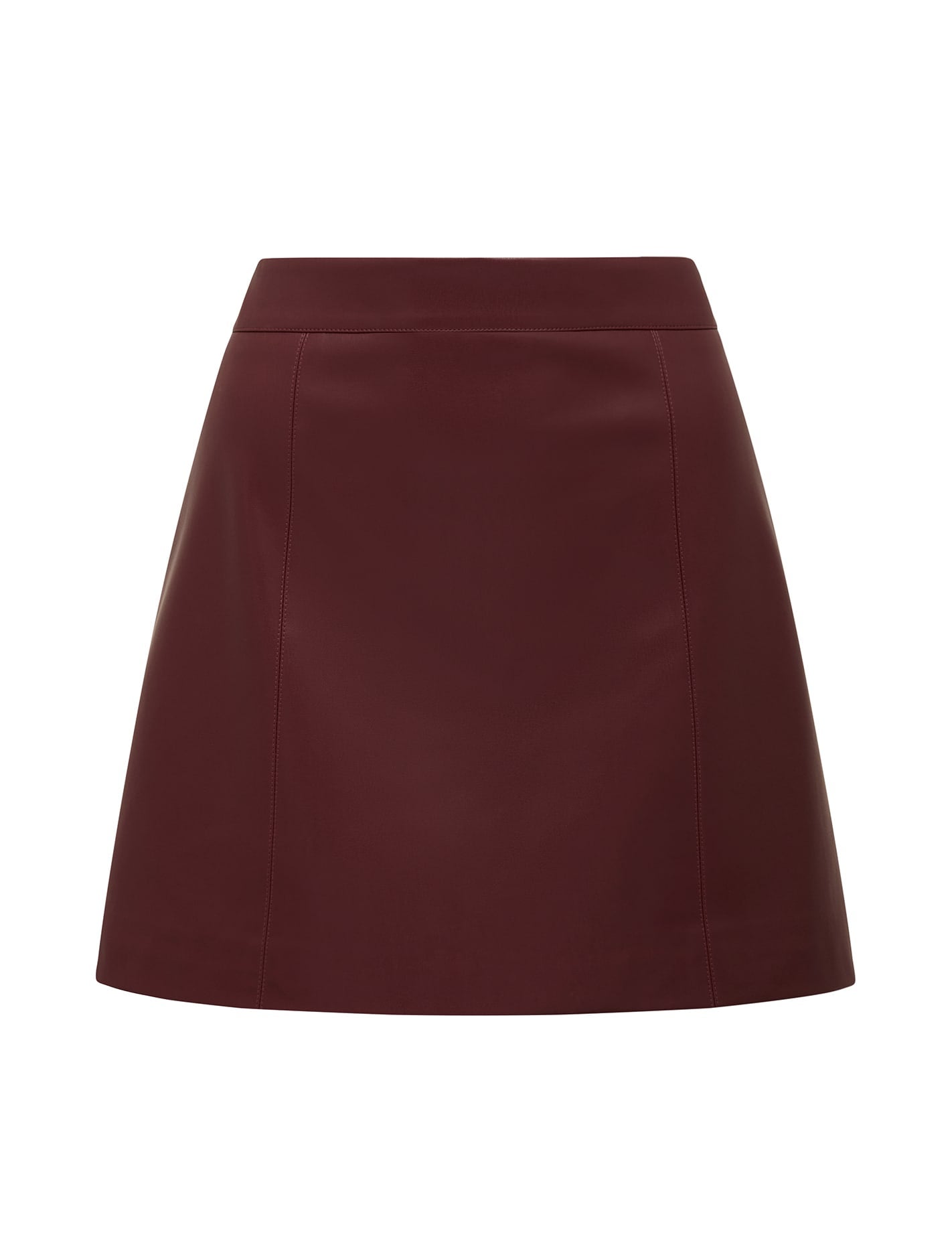 Eleni Petite Vegan Leather Mini Skirt