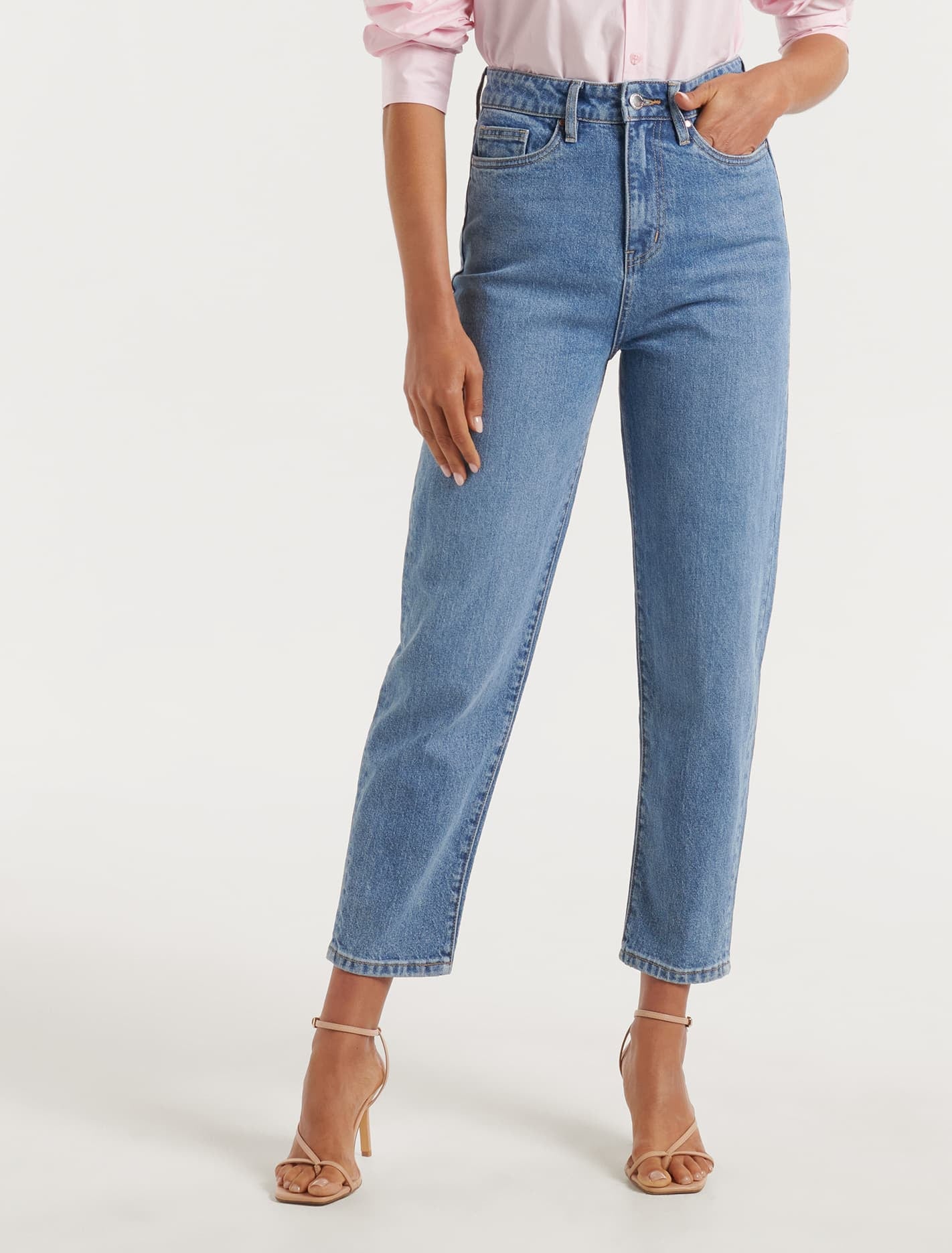 Ever New Effy Barrell Jean - Mid Blue Wash