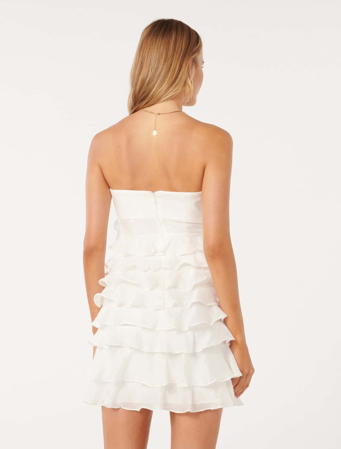 Mimi Ruffle Rosette Mini Dress