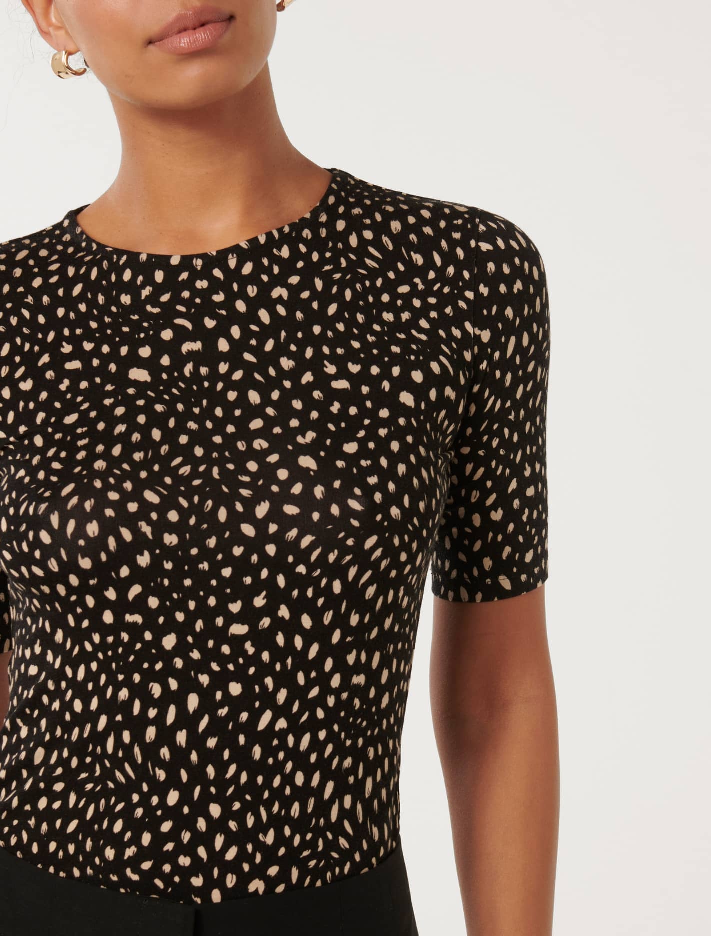 Valencia Printed Crew-Neck Tee