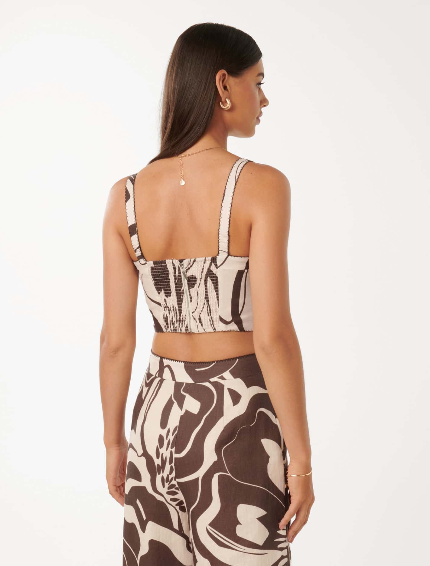 Patricia Printed Linen Top